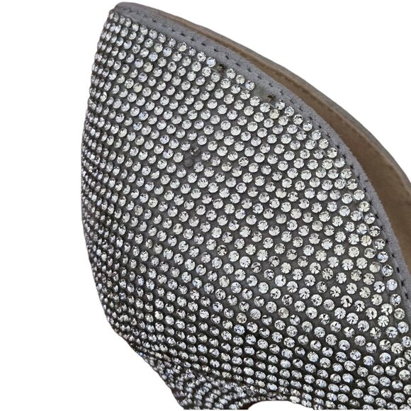 Windsor Sparkly Glittery Rhinestone Crystal Stiletto Dress Heels Slip-on Size 10 - Picture 5 of 5